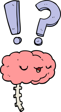 bir insan tarafından çizilmiş garip bir beyin.