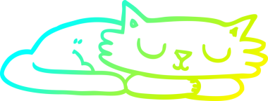 Bir insan tarafından çizilmiş uyuyan bir karikatür çizimi.