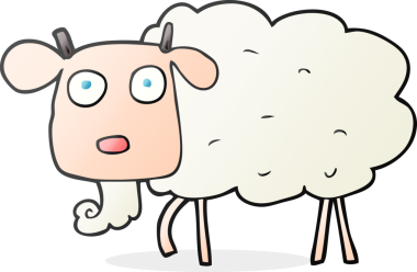 Bir insan tarafından çizilmiş keçi çizimi.