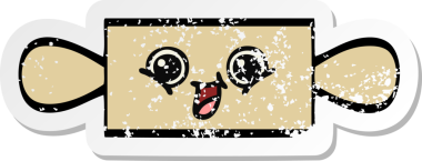 Bir insanın çizdiği yuvarlak bir karikatür iğnesinin sıkıntılı çıkartması.