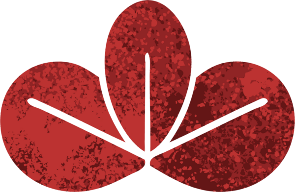 Bir insan tarafından çizilmiş bir sonbahar yaprağının retro çizim stili karikatürü