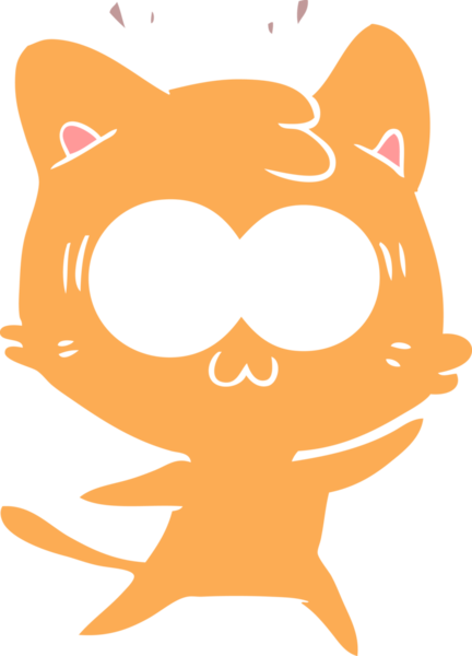 Bir insan tarafından çizilmiş düz renkli çizgi film.