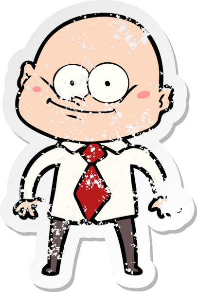 Bir insan tarafından çizilmiş karikatür yönetmeninin sıkıntılı çıkartması.