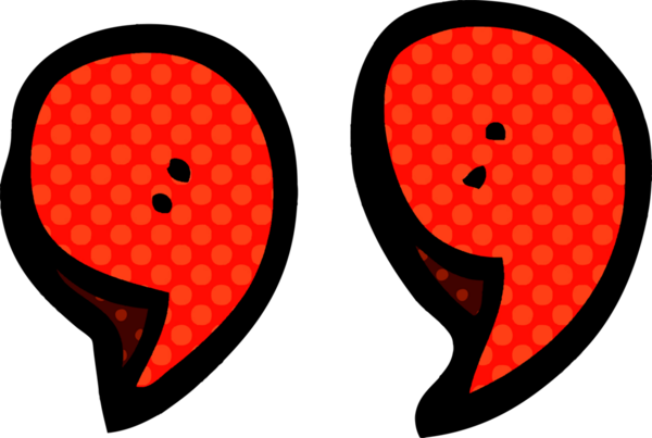 bir insan tarafından çizilmiş karalama tırnak işaretleri