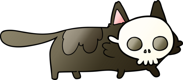 Bir insan tarafından çizilmiş kızgın kedi çizgi filmi.