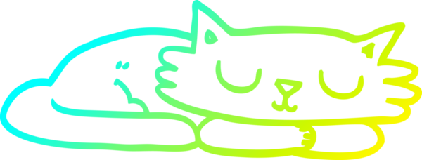 Bir insan tarafından çizilmiş uyuyan bir karikatür çizimi.