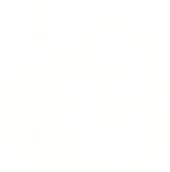 Bir insan tarafından çizilen Yanık Kütük Tebeşiri Çizimi