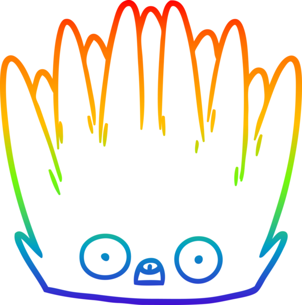 Bir insan tarafından çizilmiş karikatür deniz şakayığı çizimi