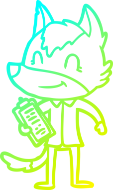 Bir insan tarafından çizilmiş dost canlısı bir kurt adam çizimi.