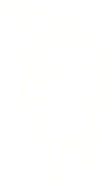 Noel Dostu Tebeşir Bir insan tarafından çizildi