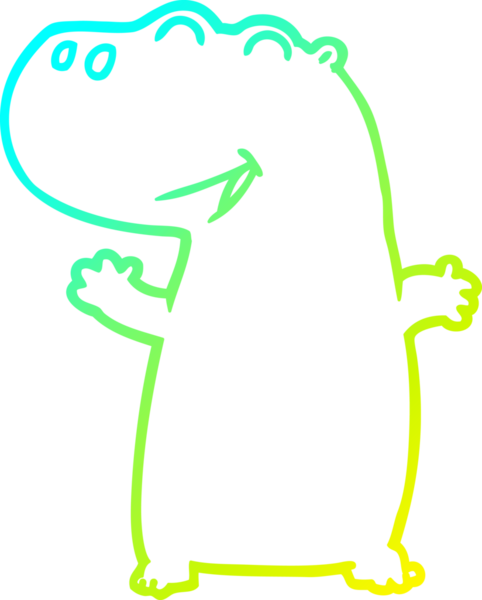 Bir insan tarafından çizilmiş soğuk gradyan çizgi çizimi.