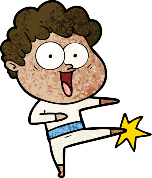 Bir insan tarafından çizilmiş mutlu bir adam.