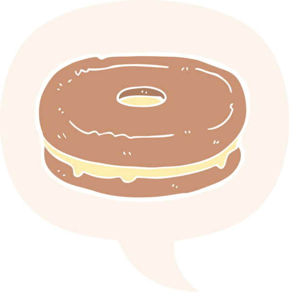 bir insan tarafından çizilmiş eski usul konuşma baloncuklu çizgi film bisküvisi