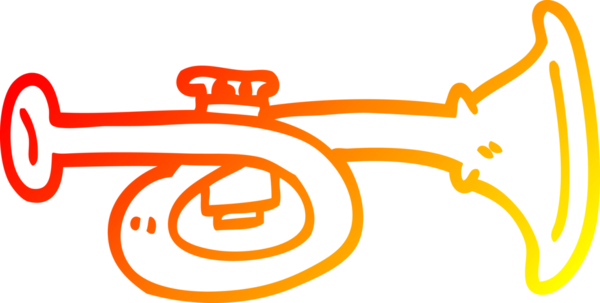 Bir insan tarafından çizilmiş bir karikatür pirinç boynuzu çizimi.