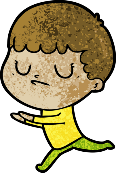 Bir insan tarafından çizilmiş huysuz çocuk çizgi filmi.