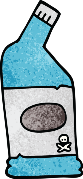 Bir insan tarafından çizilmiş karalama çamaşır suyu temizleyicisi.