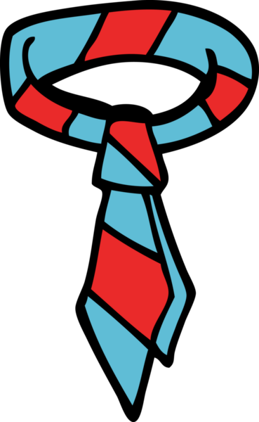 Bir insan tarafından çizilmiş karikatür ofis kravatı.