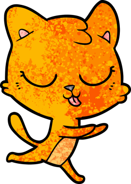 Bir insan tarafından çizilmiş kedi tıslaması.