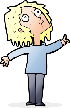 Karikatür meraklısı bir kadın tarafından çizilmiş