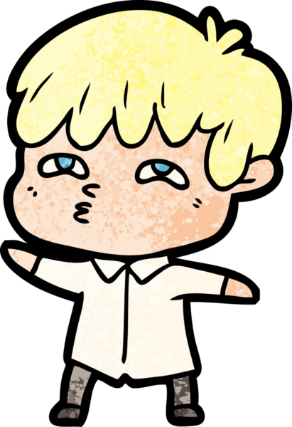 Bir insan tarafından çizilmiş garip bir adam.