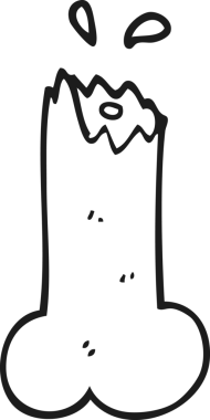 Bir insan tarafından çizilmiş siyah beyaz karikatür.