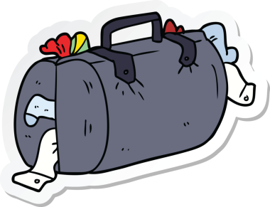 Bir insan tarafından çizilmiş bir karikatür etiketi.