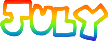 Bir insan tarafından çizilen Temmuz ayının karikatür çizimi