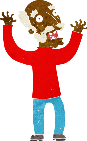 Çizgi film bir insan tarafından çizilmiş yaşlı adamı dehşete düşürdü.