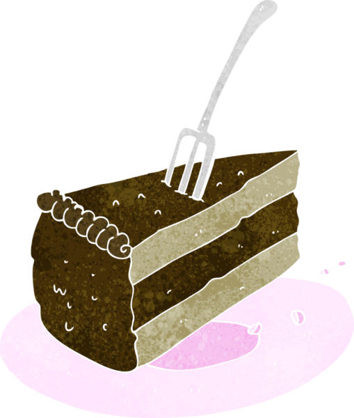 Bir insan tarafından çizilmiş çizgi film pastası.