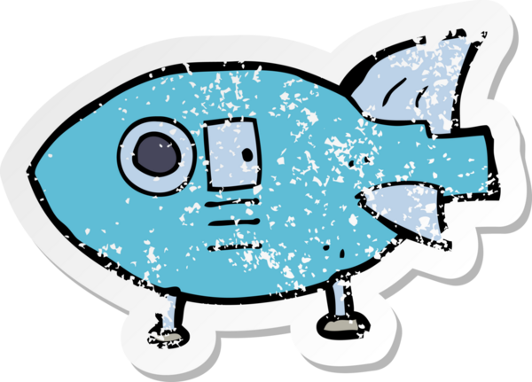 Bir insan tarafından çizilmiş uzay roketinin gerilimli retro çıkartması