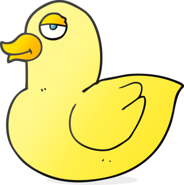 Bir insan tarafından çizilmiş serbest çizim ördek.