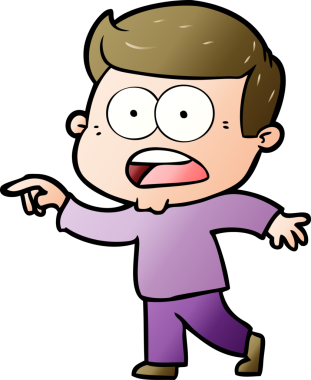 Bir insan tarafından çizilmiş bir karikatür.