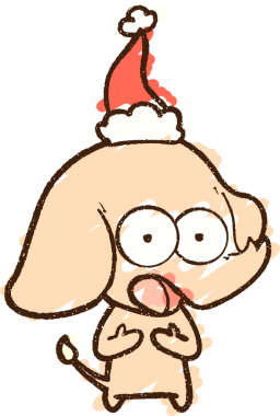 Bir insan tarafından çizilmiş Noel Fili Tebeşiri