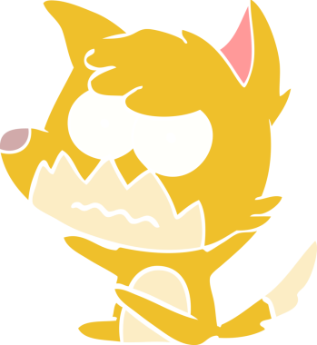 Bir insan tarafından çizilmiş düz renkli çizgi film.