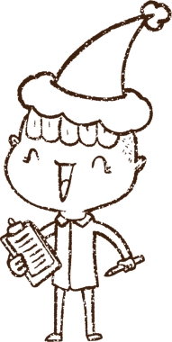 Bir insan tarafından çizilmiş Noel Adamı Kömürü