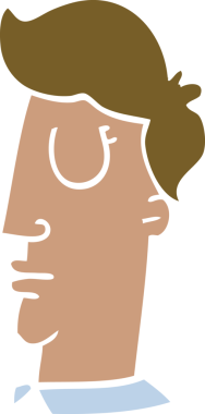 Bir insan tarafından çizilmiş insan kafası.