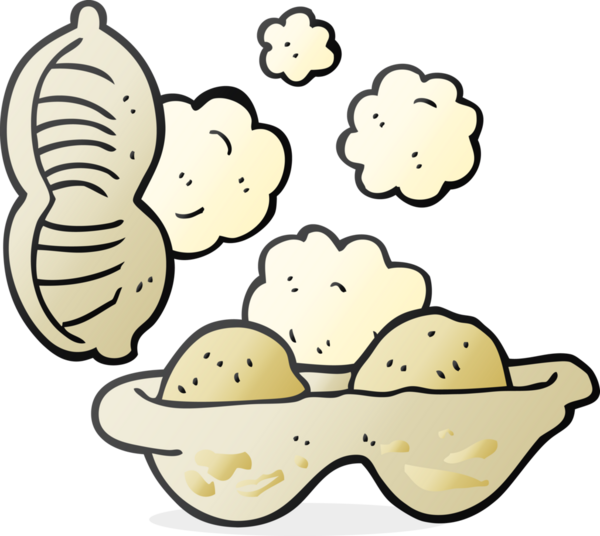 Bir insan tarafından çizilmiş fındık karikatürü.