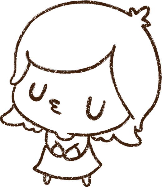 Bir insan tarafından çizilen Mutlu Kadın Kömürü