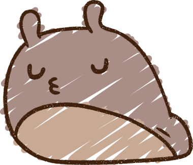 Bir insan tarafından çizilen Sümüklüböcek Tebeşiri