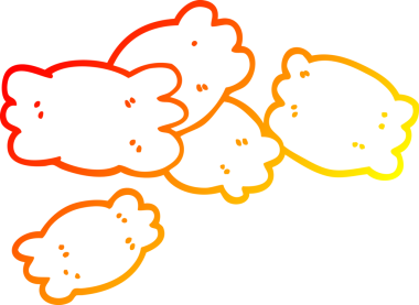 Bir insan tarafından çizilmiş karikatür makarna çizimi.