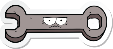 Bir insan tarafından çizilmiş çizgi film anahtarının çıkartması.