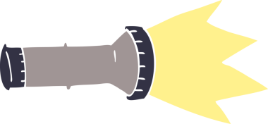 Bir insan tarafından çizilmiş karalama meşalesi.