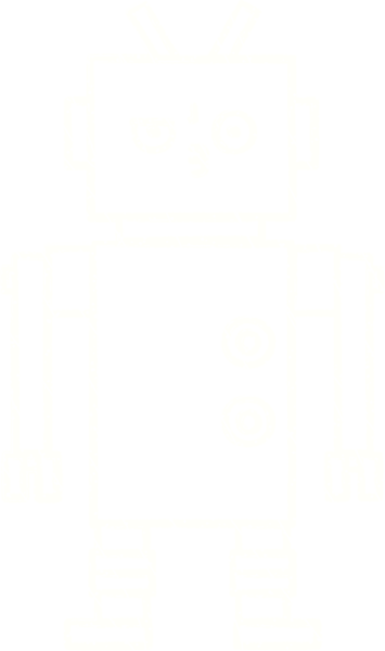 Bir insan tarafından çizilen Çılgın Robot Tebeşiri