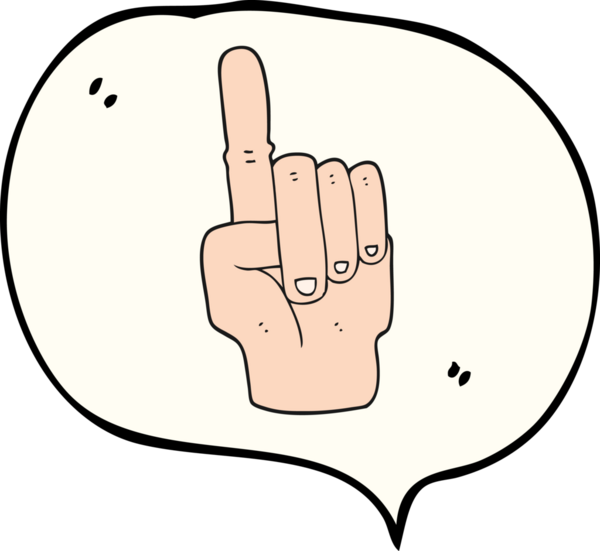 Bir insan tarafından çizilmiş serbest konuşma balonu karikatürü.