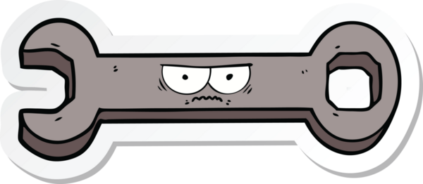 Bir insan tarafından çizilmiş çizgi film anahtarının çıkartması.