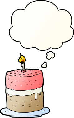 Düşünce baloncuklu çizgi film pastası bir insan tarafından çizilmiş.