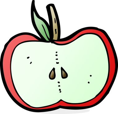 karikatür elmasının yarısı insan tarafından çizilmiş.