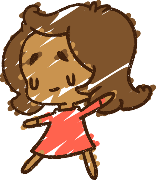 Bir insan tarafından çizilen Dans Eden Kadın Tebeşiri