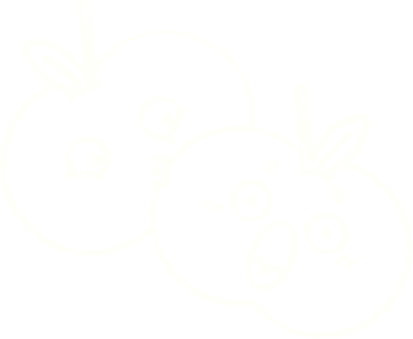 Bir insan tarafından çizilmiş elma tebeşiri