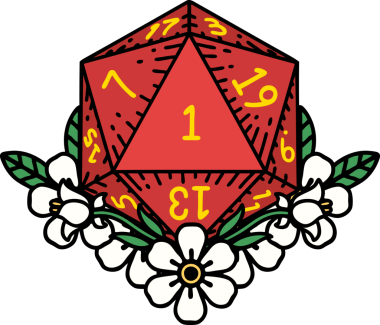 Retro Dövme Tarzı Doğal Zarlar Bir insan tarafından çizilmiş çiçek elementleri ile yuvarlanır